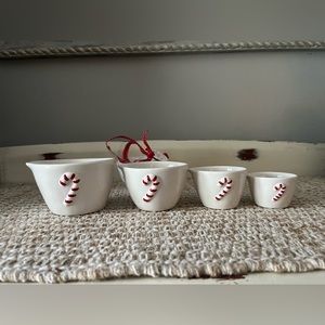 New Rae Dunn Candy Cane Measuring Cups
